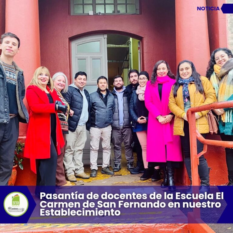 Pasantía de docentes de la Escuela El Carmen de San Fernando en nuestro Establecimiento